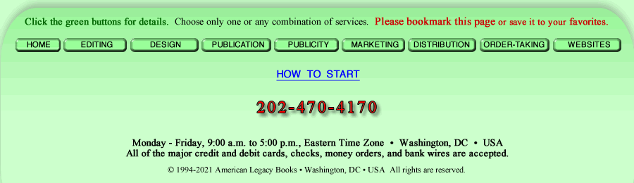 American Legacy Books: Services for Independent Authors - 202-470-4170