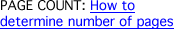 How to determine page count